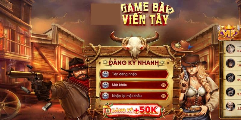 Game bài Viễn Tây cực phong cách